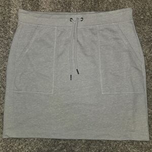 J. Crew Mercantile Gray Drawstring Women's Skirt Size Small